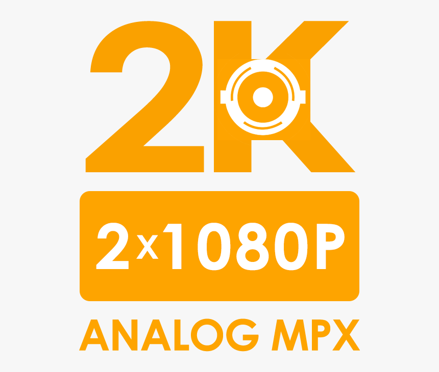 1080p Security Cameras Use A 2mp Image Sensor - 2k Hd Logo Png, Transparent Png, Free Download