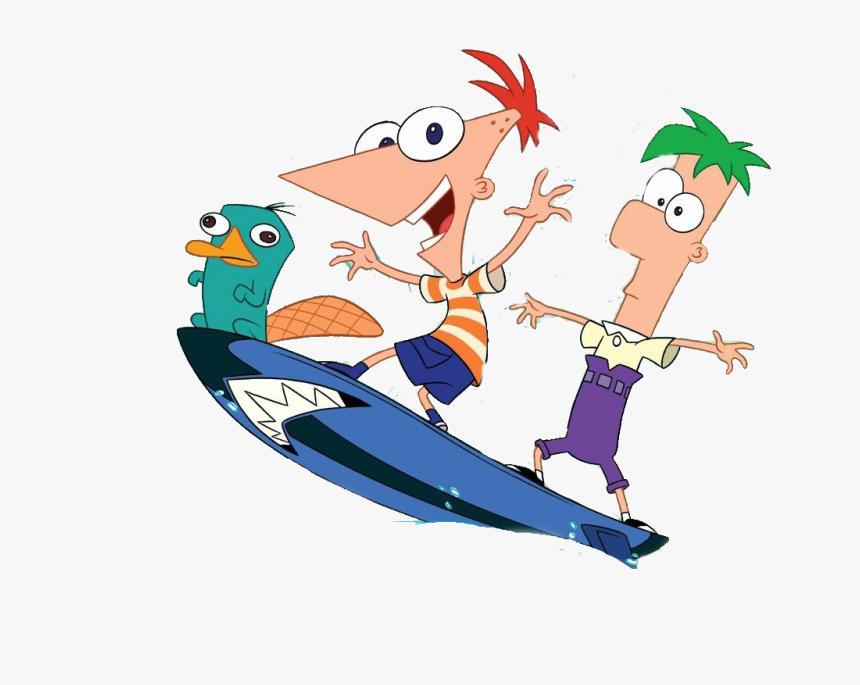 Phineas Y Ferb - Phineas And Ferb Surf Up, HD Png Download, Free Download