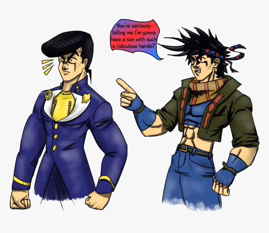 Cartoon,sketch,fictional Hair,fiction,art - Higashikata Josuke Normal Hair, HD Png Download, Free Download