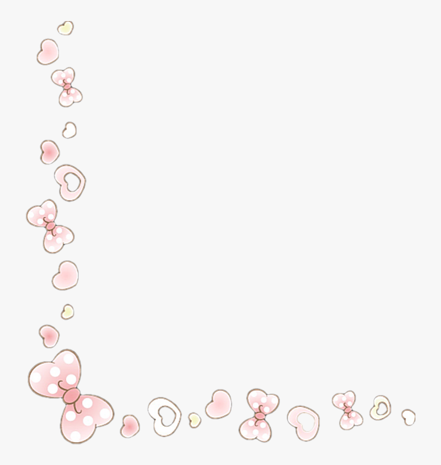 #hellokitty #pink #heart #line #lines #candy, Hd Png - Rose Gold Border Png, Transparent Png, Free Download