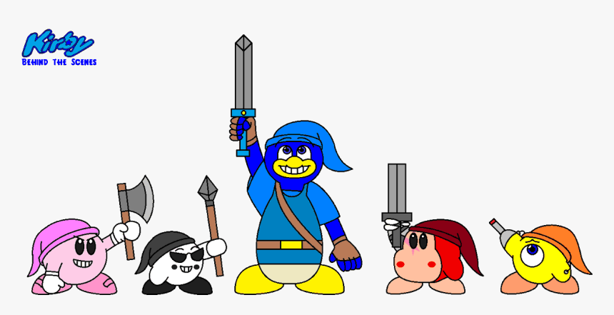 Dream Warrior Guys Wearing Link"s Hat And Dedede Wearing - Cartoon, HD Png Download, Free Download