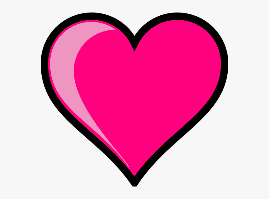 Pink Heart Clip Art Png - Love Heart Clip Art, Transparent Png, Free Download