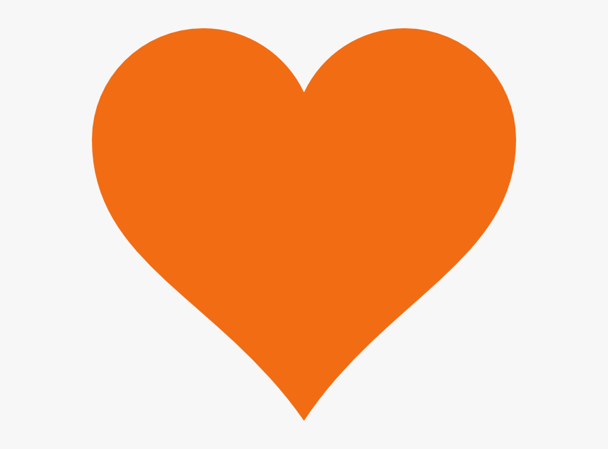 Orange Heart Clipart - Orange Heart Clip Art, HD Png Download, Free Download