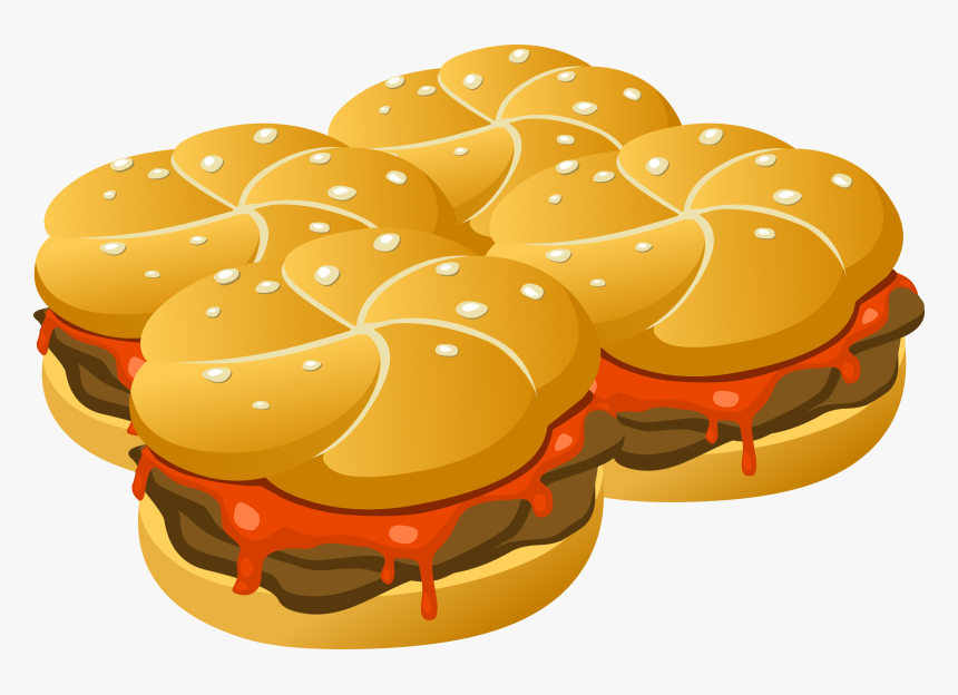 Food Hearty Groddle Sammich Clip Arts - Bbq Sandwich Clipart Transparent, HD Png Download, Free Download