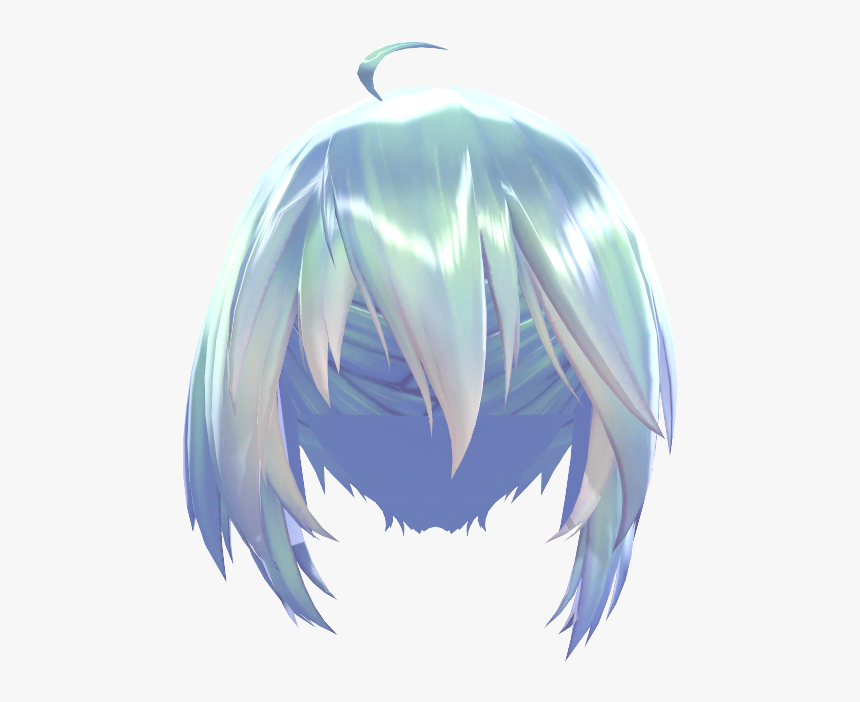 Hair Png, Pigtails Hair, Pigtail Hairstyles, Braid - Blue Hair Mmd Short, Transparent Png, Free Download