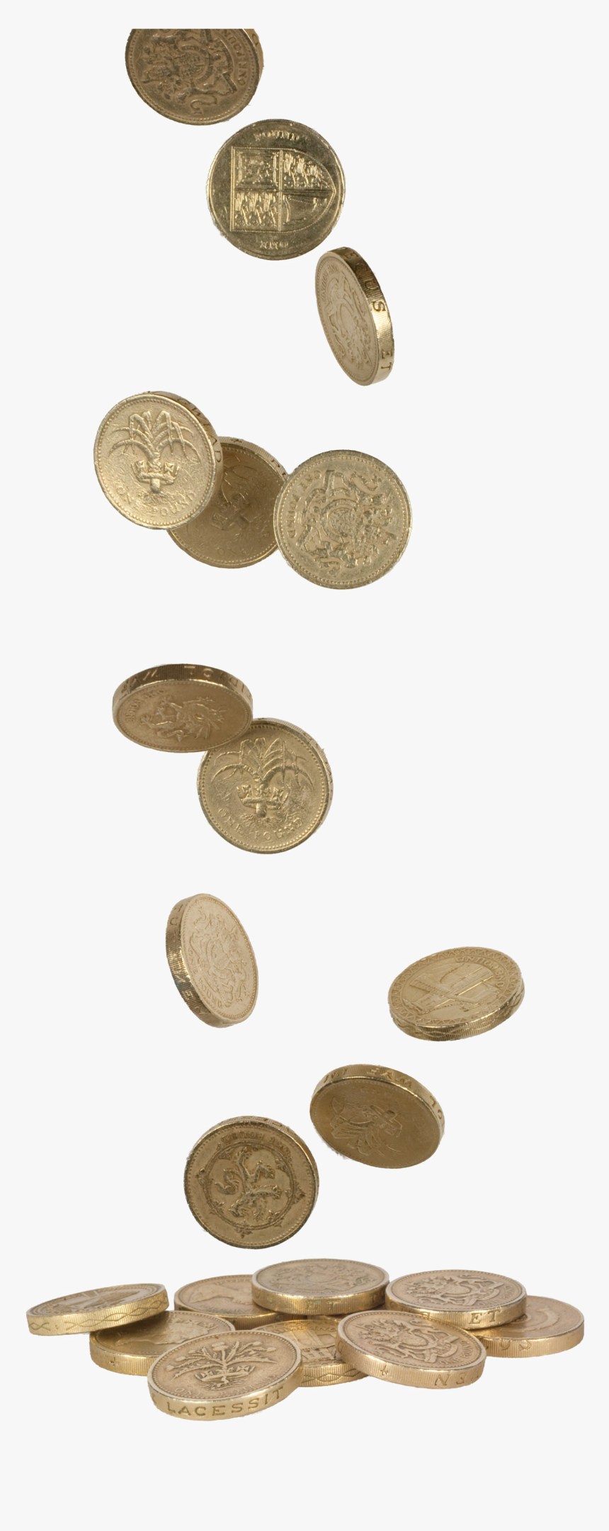 Falling Coins Png, Transparent Png, Free Download