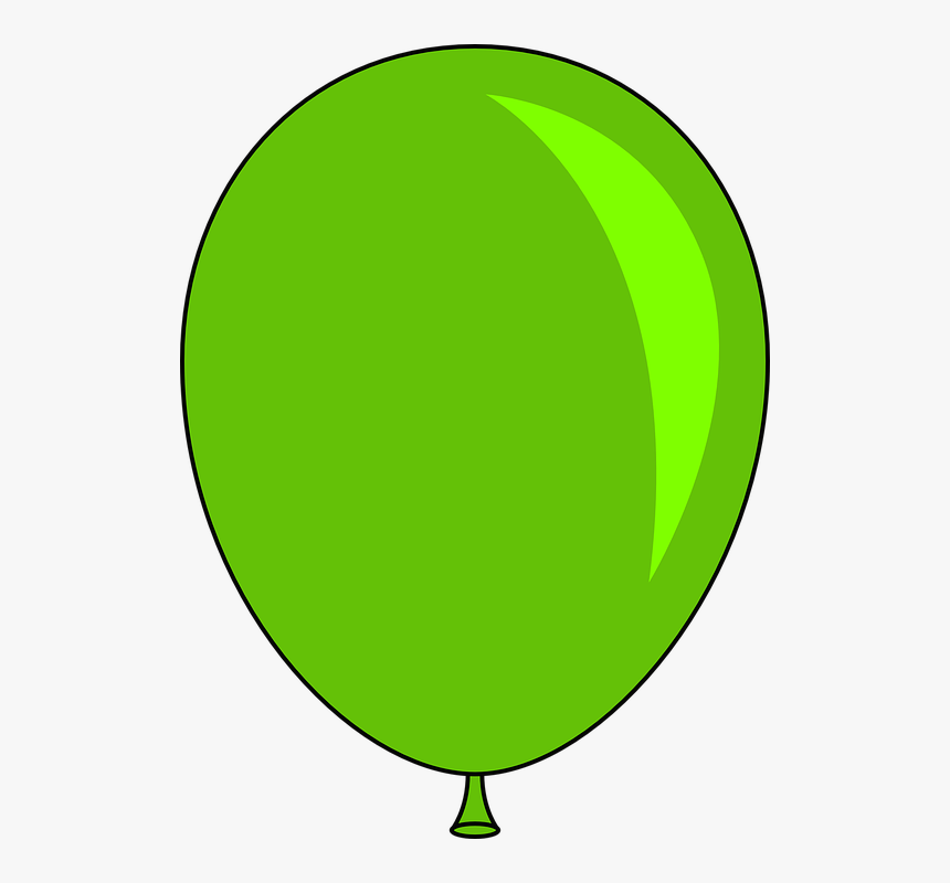 Birthday Party, Balloon, Floating, Green - Vector Graphics, HD Png Download, Free Download