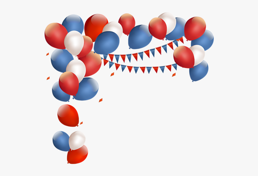 Birthday Balloons Clipart Blue - Red And Blue Balloons Png, Transparent Png, Free Download