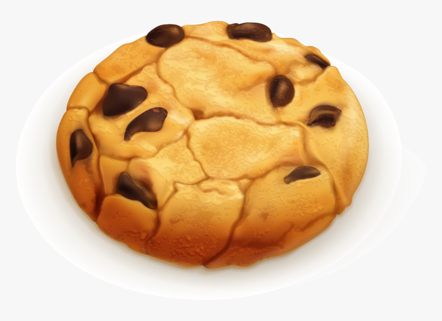 Transparent Cookies Clipart - Clipart Chocolate Chip Cookie Vector, HD Png Download, Free Download