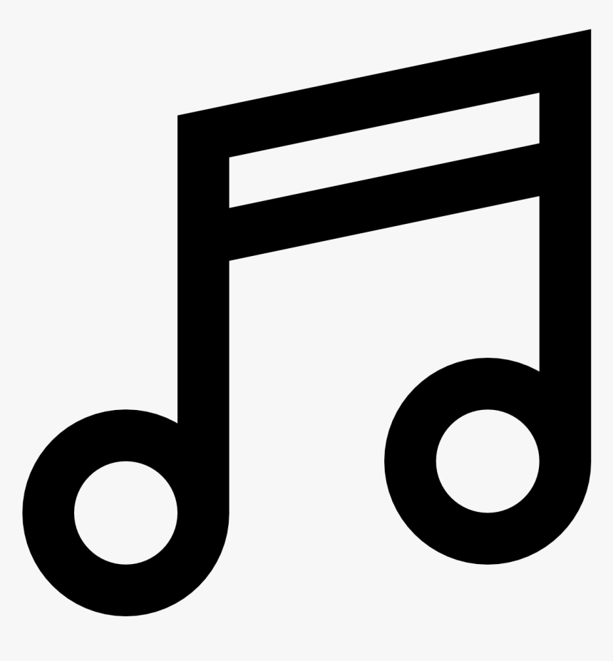 Music Notes Clipart One - Music Note Icon Png, Transparent Png, Free Download