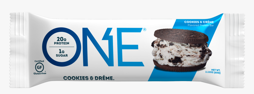 One Bars Cookies & Créme Protein Bar - One Protein Bar Cookies And Cream, HD Png Download, Free Download