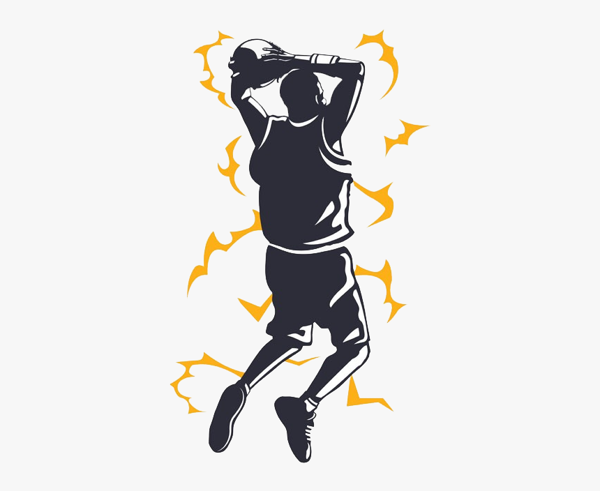 Vector Graphics Illustration Silhouette Basketball - Illustration, HD Png Download, Free Download