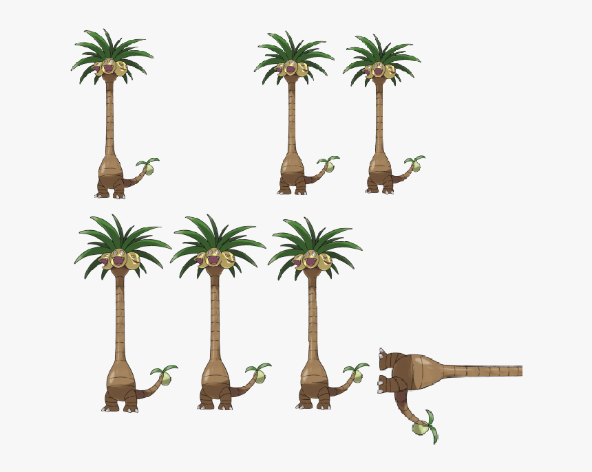 Pokémon Sun And Moon Pokémon Ultra Sun And Ultra Moon - Alolan Exeggutor, HD Png Download, Free Download