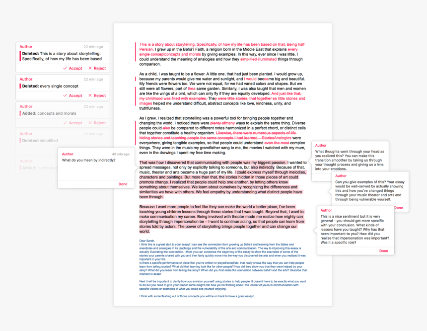 Annotated Essay - Emory Supplemental Essay Examples, HD Png Download, Free Download