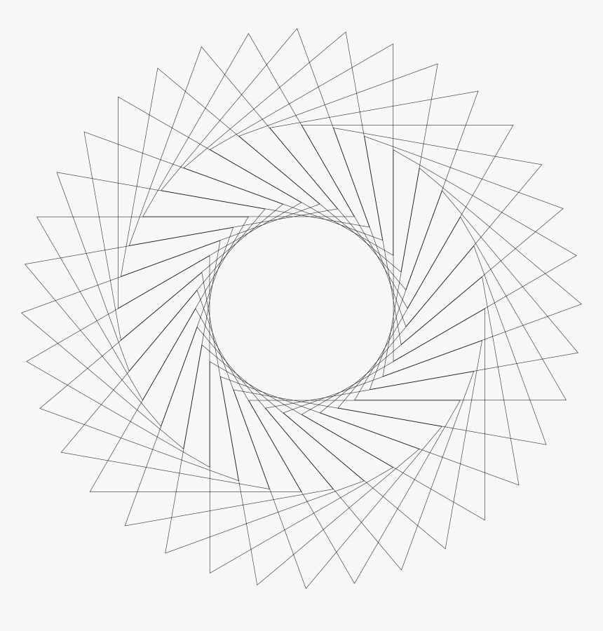 Geometric Lines Png - Circle, Transparent Png, Free Download