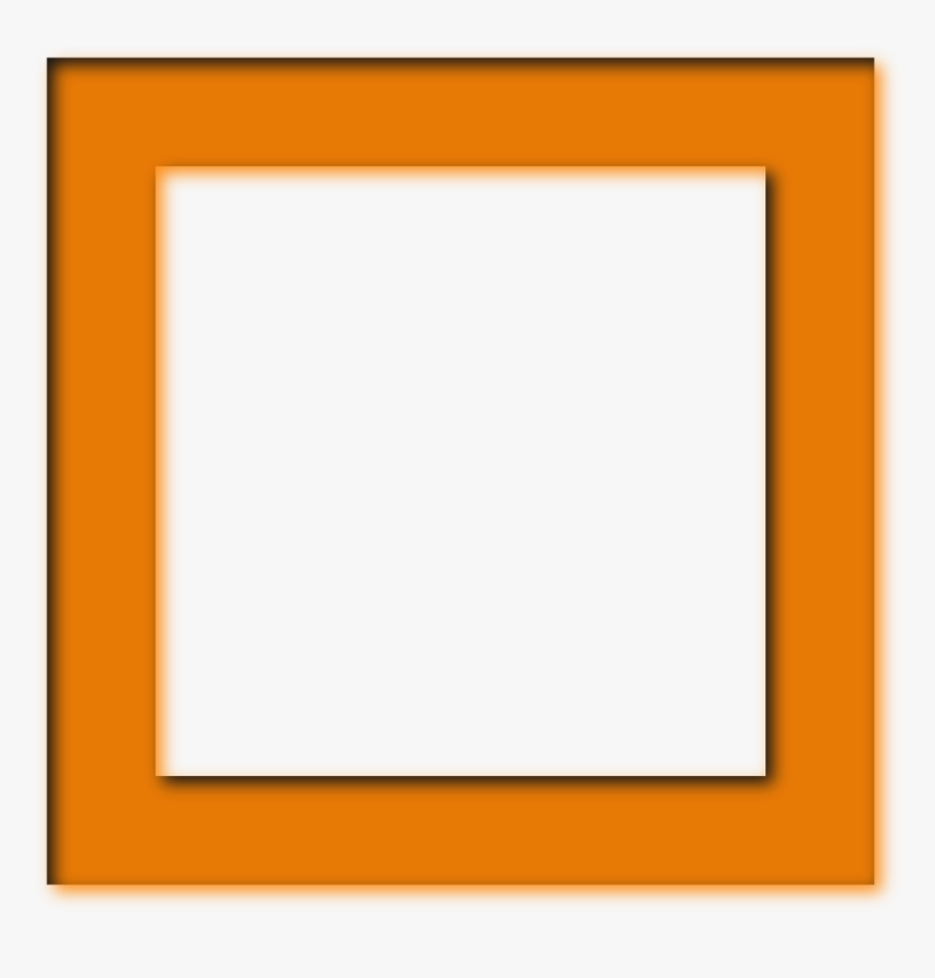 Orange Fram Png - Moldura Laranja Png, Transparent Png, Free Download