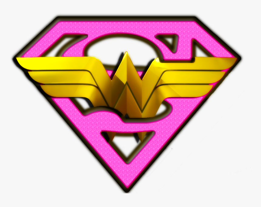 My Girls Is A Fan Of Super Woman - Pink Wonder Woman Logo, HD Png Download, Free Download