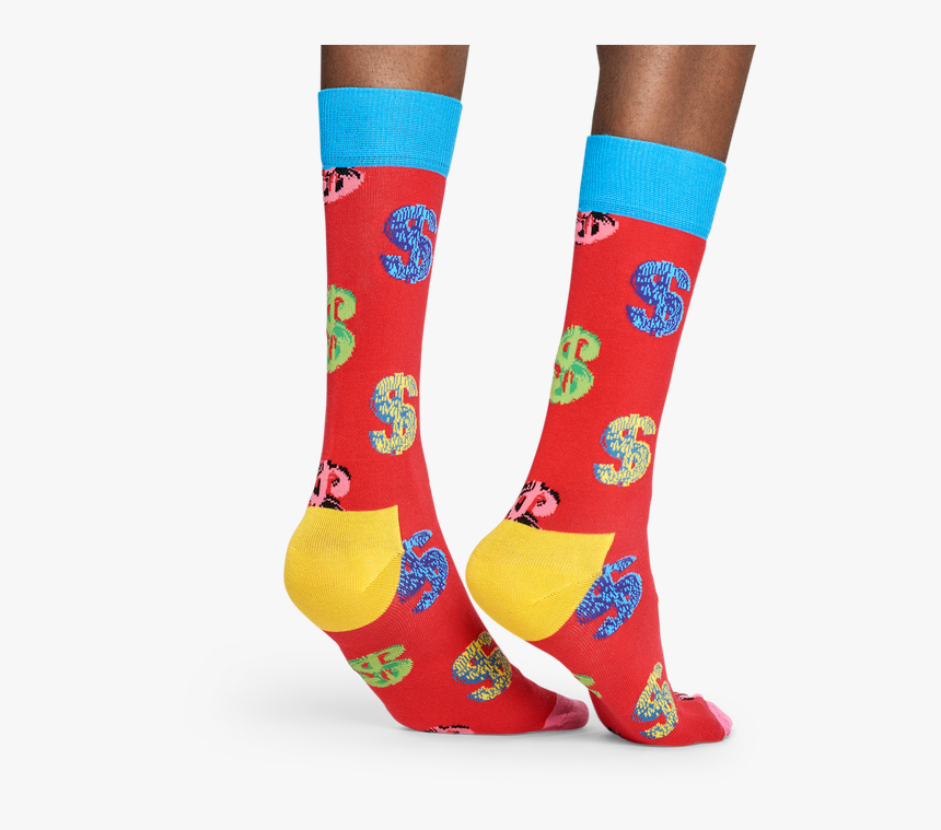 Happy Socks Andy Warhol Dollar Sock - Happy Sock Dolar, HD Png Download, Free Download