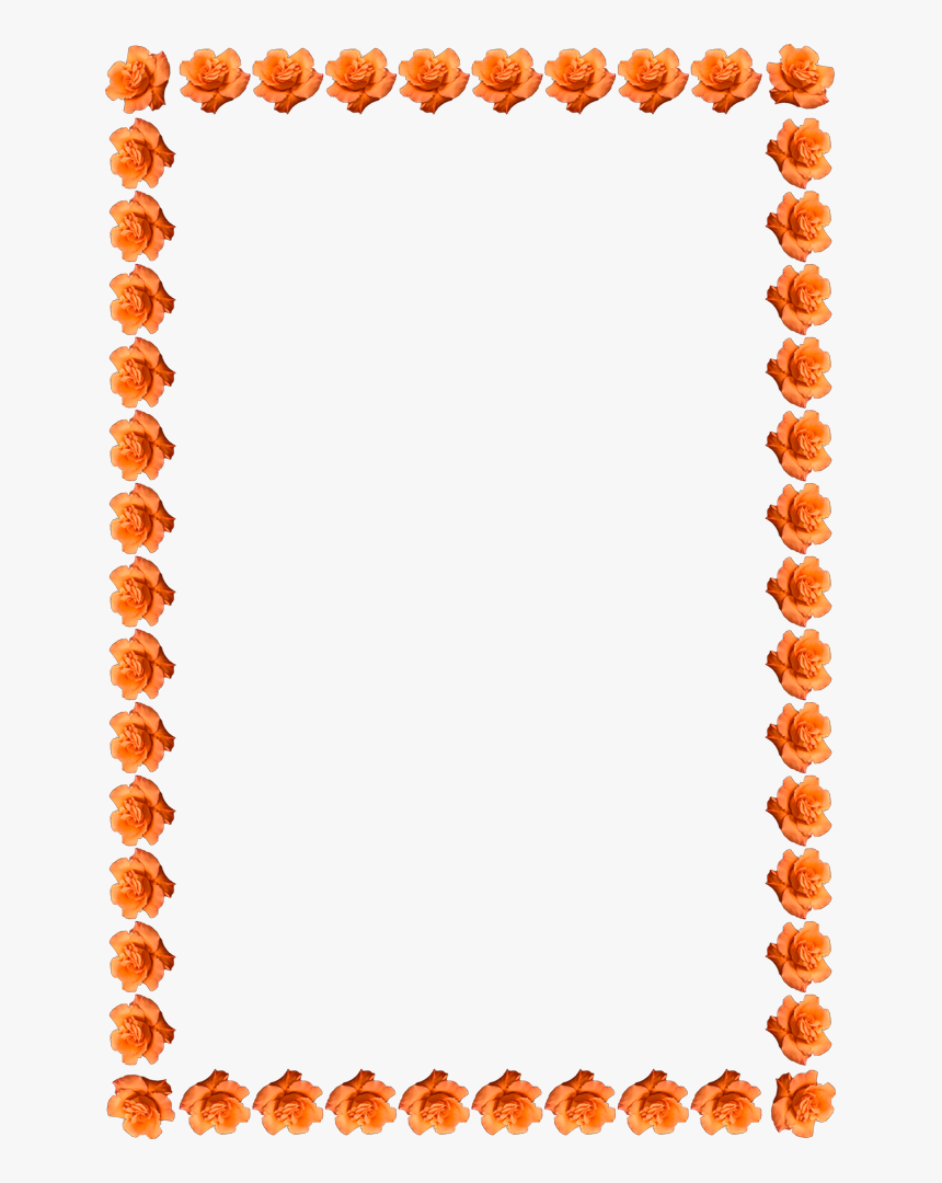 Orange Frame Png Free Download - Christmas Present Border Clipart, Transparent Png, Free Download