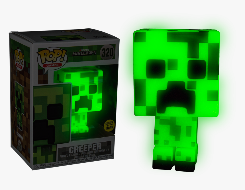 Transparent Creeper Clipart - Glow In The Dark Creeper Pop, HD Png Download, Free Download