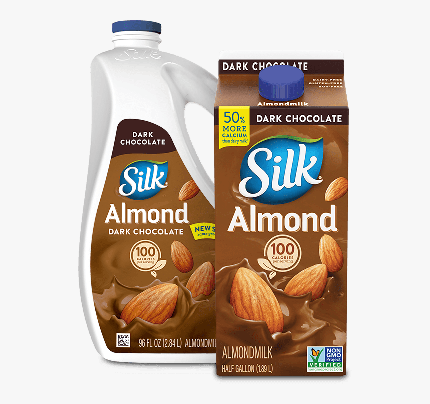 Silk Dark Chocolate Almondmilk - Dark Chocolate Almond Milk, HD Png Download, Free Download