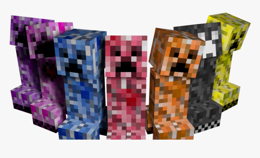 Add Many Different Types Of Creepers Elemental Creepers - Original Minecraft Elemental Creepers, HD Png Download, Free Download