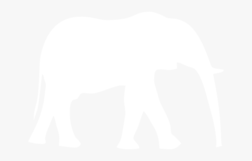 White Elephant Silhouette Png, Transparent Png, Free Download