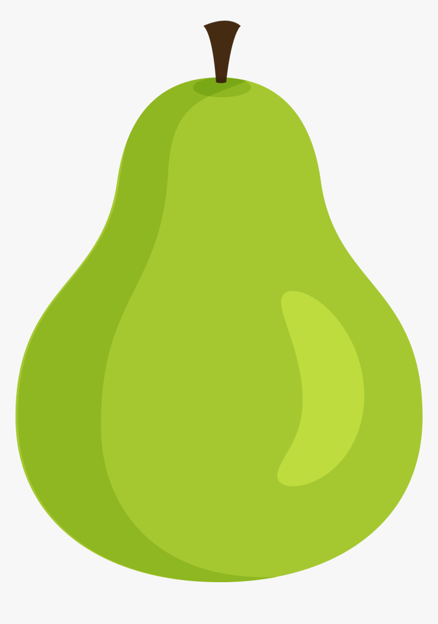 Green Cartoon Pear Png Download - Cartoon Pear Transparent Background, Png Download, Free Download