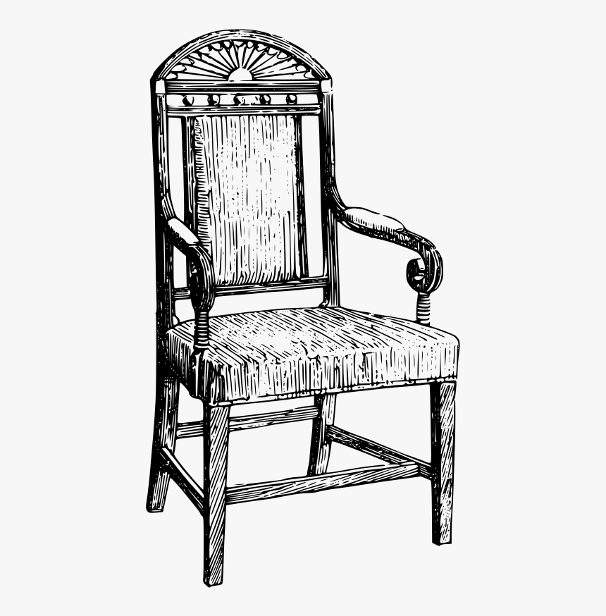 Old Fashioned Chair - Old Chair Vector Png, Transparent Png, Free Download