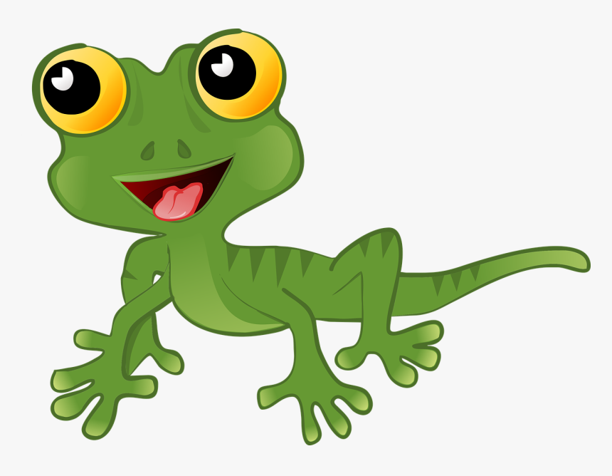 Gecko Friendly Gecko Lizard Free Picture - Gecko Cartoon, HD Png Download, Free Download