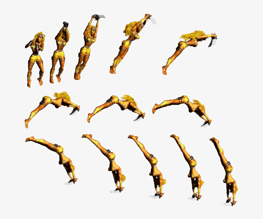 Ki2 Maya Forward Leap - Killer Instinct 2 Maya Sprite, HD Png Download, Free Download