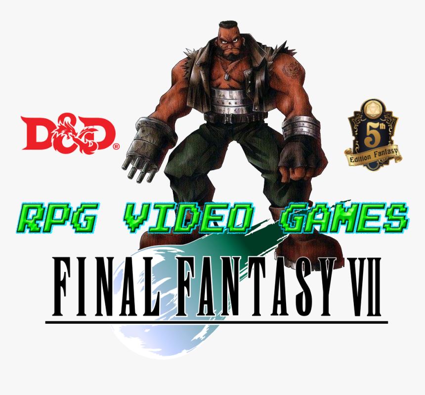 Final Fantasy 7 Barret Wallace Dnd 5e - Final Fantasy 7 Characters, HD Png Download, Free Download