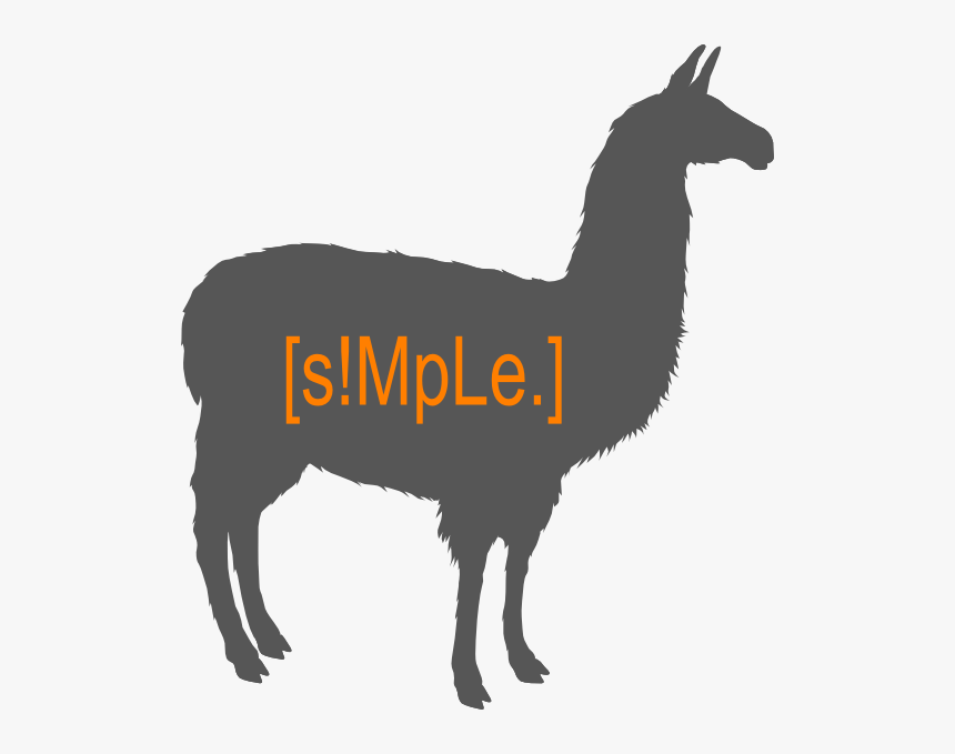 Transparent Llama Head Clipart - Llama Clipart Black And White Free, HD Png Download, Free Download