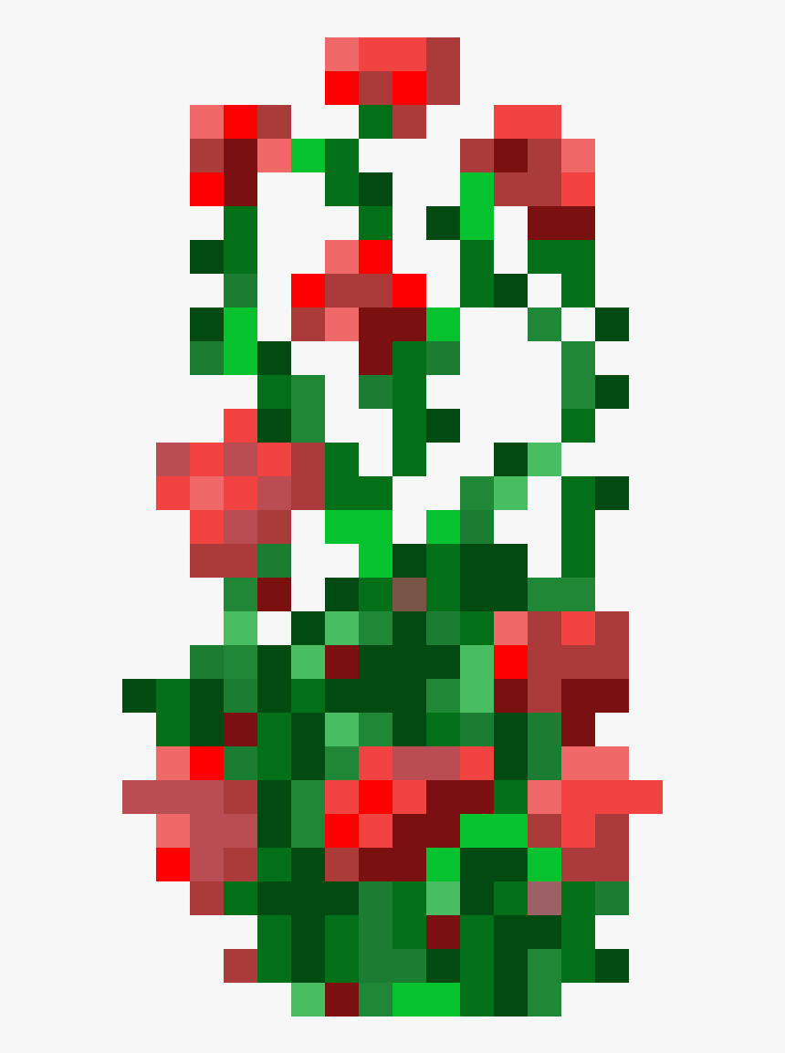 Rose Bush Minecraft Png, Transparent Png, Free Download