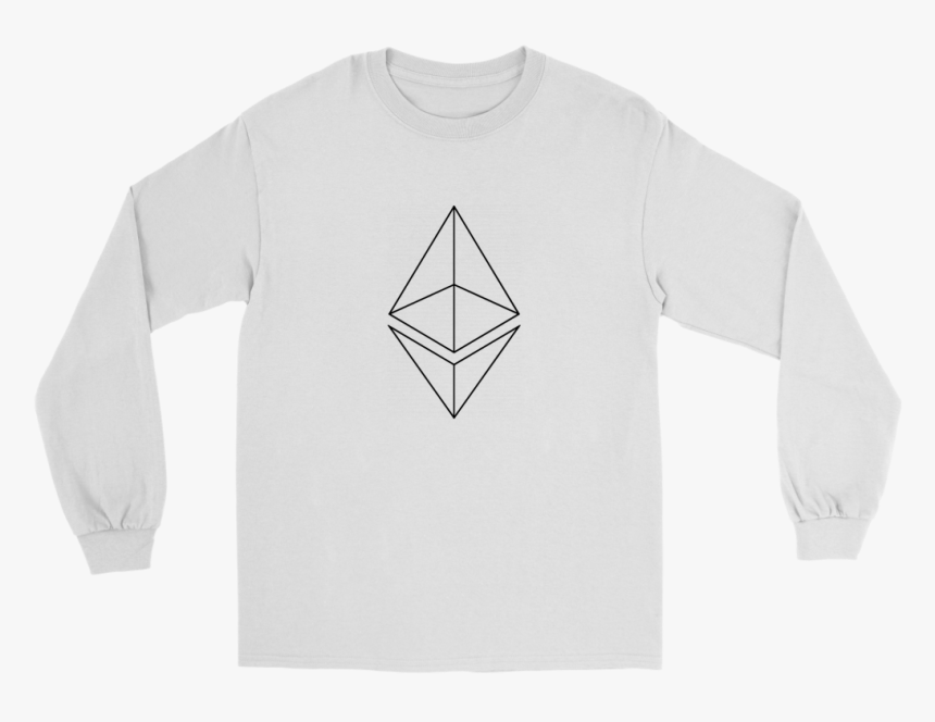 Ethereum Logo Cryptocurrency Long Sleeve Shirt - Latina In Me Is An Ember, HD Png Download, Free Download