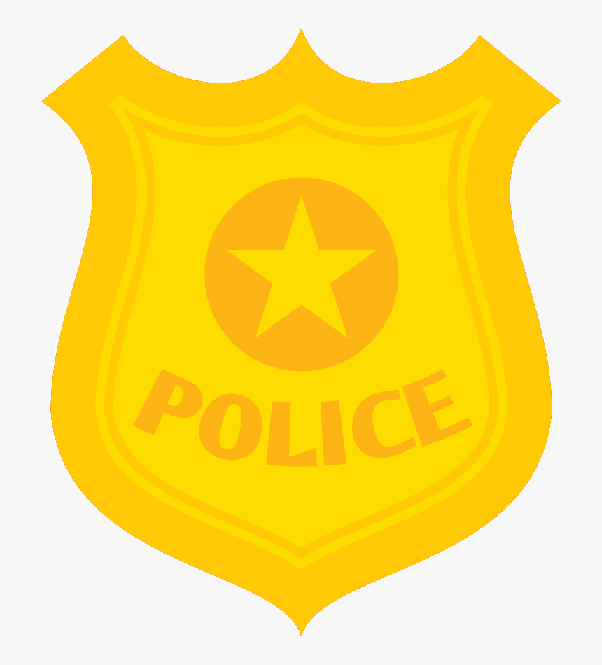 Police Officer Download Cartoon - Transparent Cartoon Police Badge, HD Png Download, Free Download