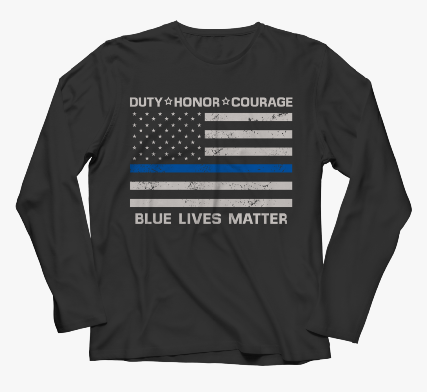 Blue Lives Matter Police Flag T Shirt, HD Png Download, Free Download