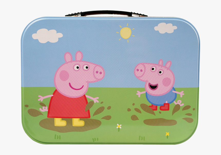 Peppa Pig In Boots - Peppa Pig Metal Lunch Box, HD Png Download, Free Download