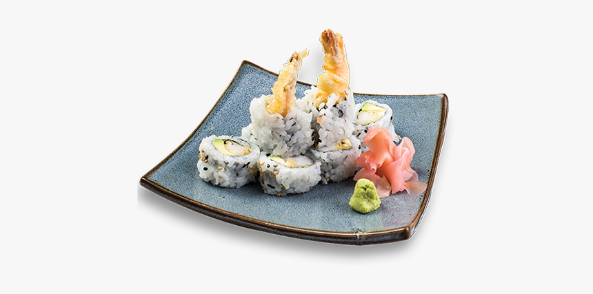 High Angle Picture Of Our Shrimp Tempura Roll On A - Shrimp Tempura Roll Png, Transparent Png, Free Download