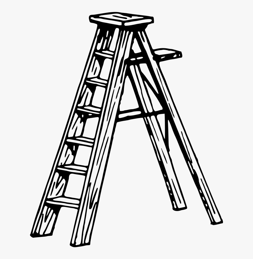 Transparent Ladder Clipart Png - Ladder Clipart Black And White, Png Download, Free Download