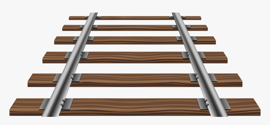 Rails Png Clip Art Image - Train Rail Clipart Brown, Transparent Png, Free Download