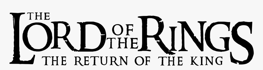 The Lord Of The Rings Logo Png Transparent - Logo Lord Of The Ring, Png Download, Free Download