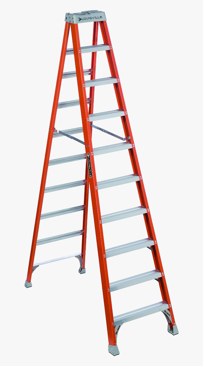 Step Ladder Png - 10 Fiberglass Ladder, Transparent Png, Free Download