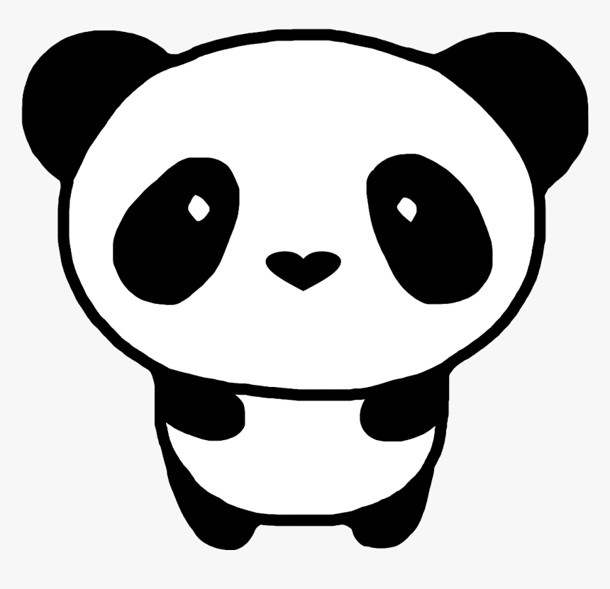 Bear Red Baby Pandas - Easy Cute Panda Drawing, HD Png Download - kindpng