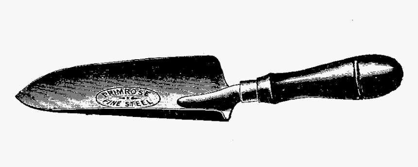 Trowel Vector Black And White - Hunting Knife, HD Png Download, Free Download