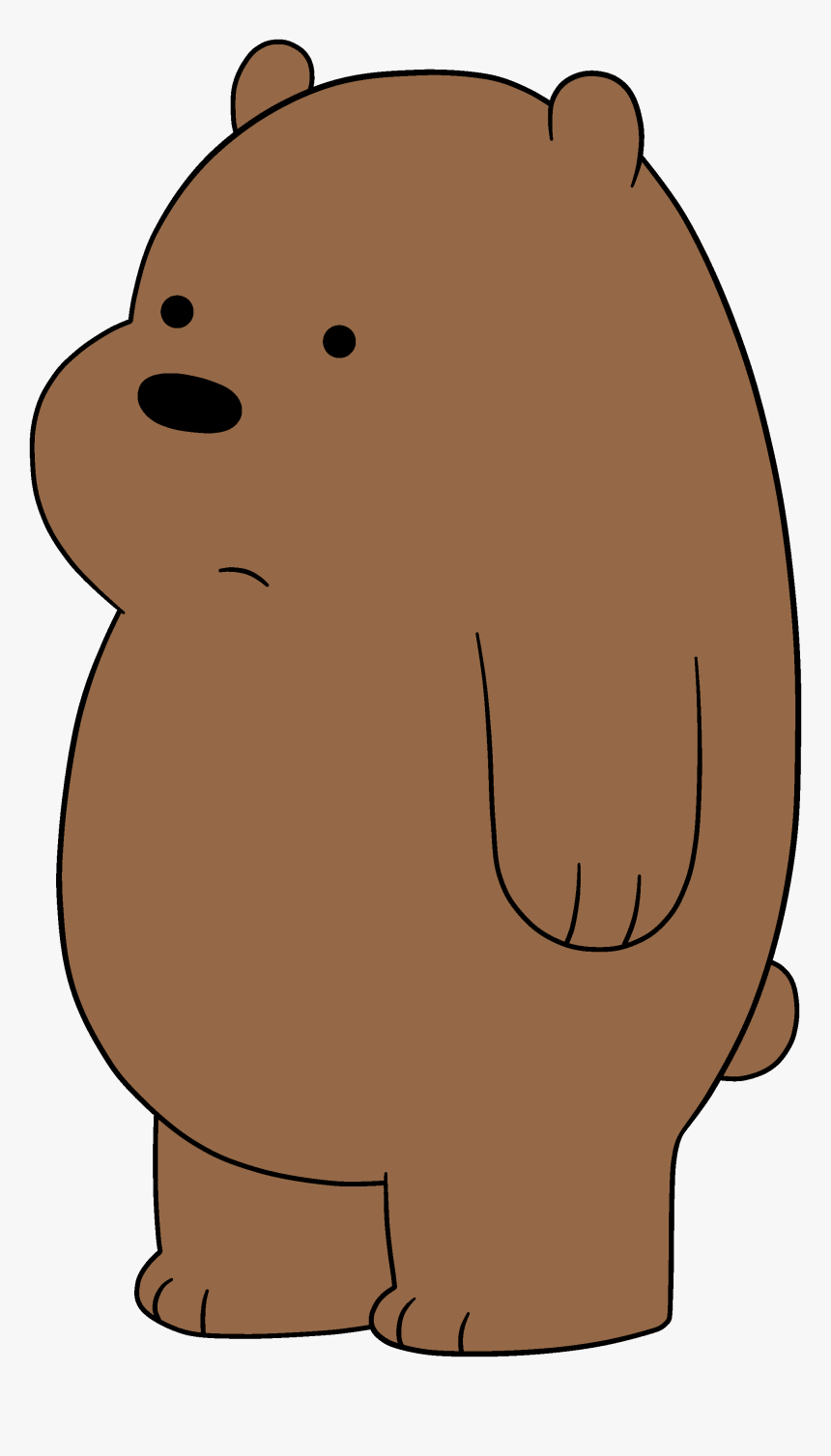 Grizzly Bear Baby Grizzly Giant Panda Cartoon Network - Gambar We Bare Bears Grizzly, HD Png Download, Free Download