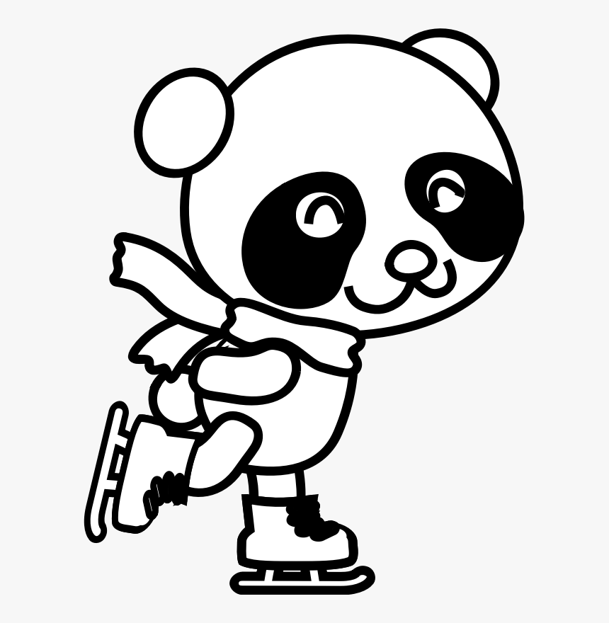 Emotion,art,monochrome Photography - Christmas Panda Coloring Pages, HD Png Download, Free Download