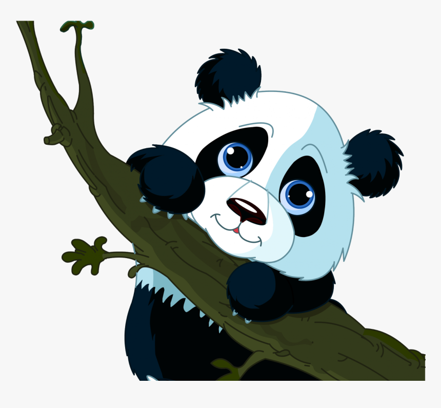 Baby Panda Bears Cartoon - Transparent Background Panda Clipart, HD Png Download, Free Download