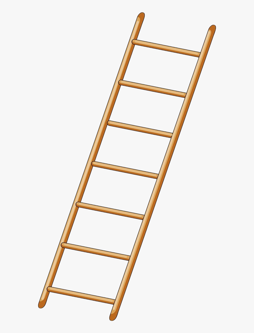 Free Clipart Of A Step Ladder - Cartoon Ladder Transparent Background, HD Png Download, Free Download