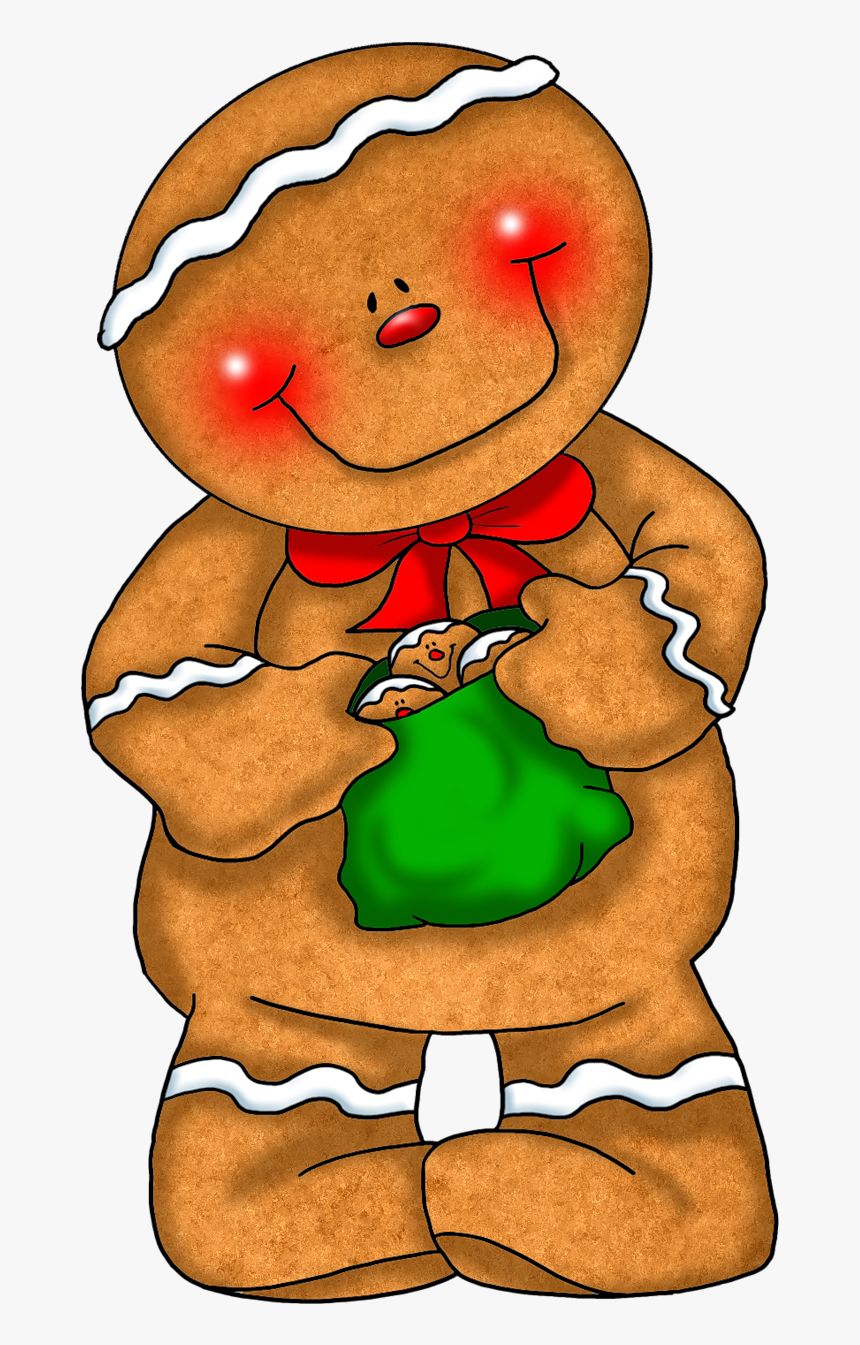 Transparent Gingerbread Girl Png - Gingerbread Man Cute Clipart, Png Download, Free Download